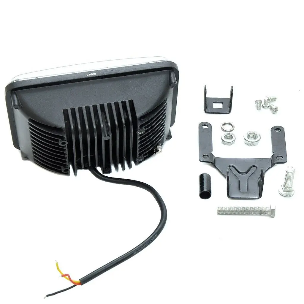 Світлодіодна додаткова LED фара ближнє світло з ДХО 170х105х80 mm/75W/5W x 15/10-30V/1 шт. - фото 2