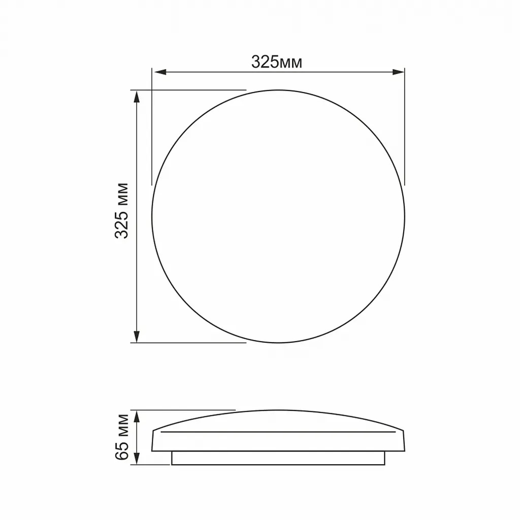 Світильник настінно-стельовий Titanum LED 24W 5000K Орбіта (TLCL-245OR) - фото 3