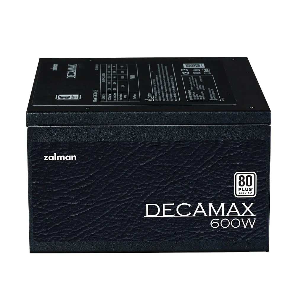 Блок живлення Zalman Decamax (600W) 85%, 80 Plus, 120мм, 1xMB 24pin(20+4), 1xCPU 8pin(4+4), 3xMolex, 6xSATA, 2xPCIe 8pin(6+2) - фото 5