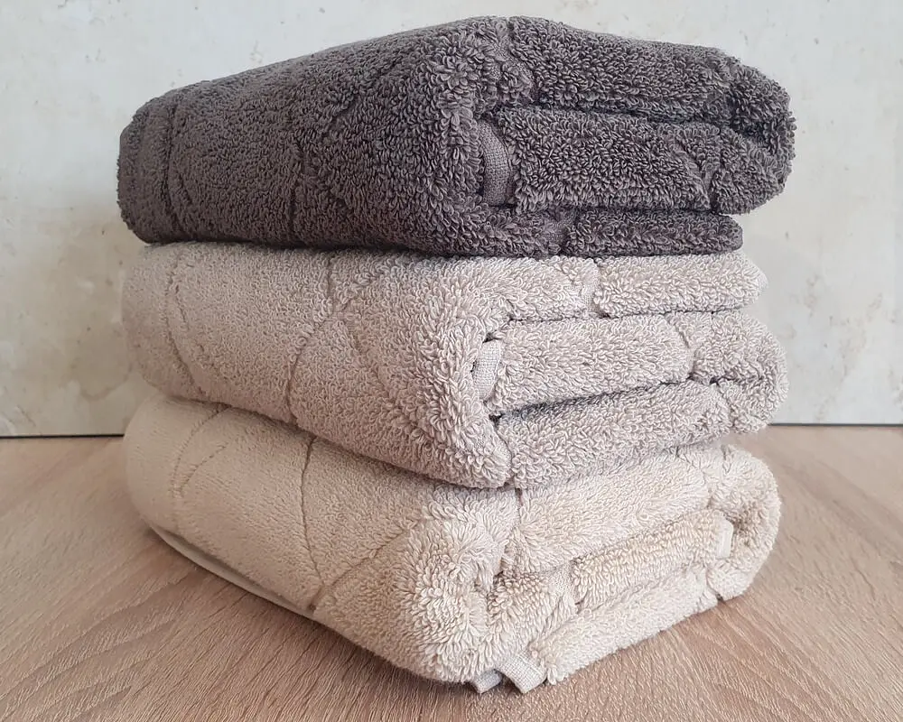 Набір турецьких махрових рушників Cestepe MicroCotton Premium 3 штуки 70x140 Eva 2 щільність 600 г/м2 - фото 5