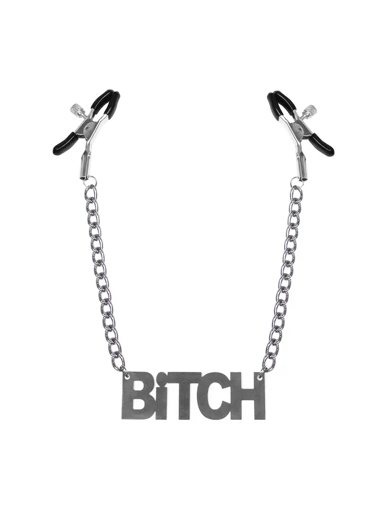 Bitch, Feral Feelings - Nipple clamps Bitch - Затискачі для сосків, сріблясті - фото 2