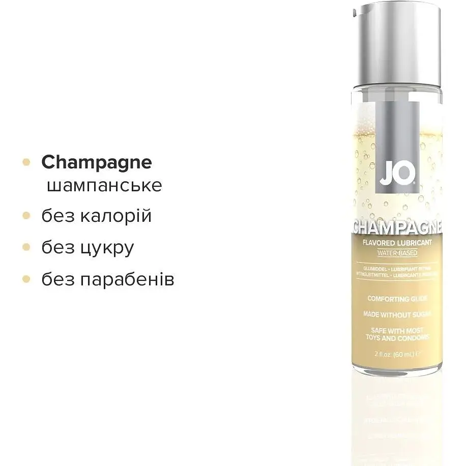 Набір лубрикантів System JO Sweet&Bubbly - Champagne & Chocolate CoveRed Strawberry (2x60 мл) - фото 4