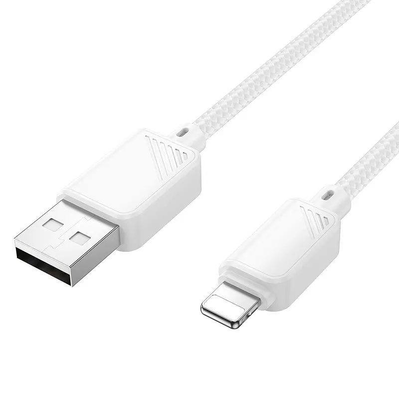 Дата кабель Hoco X113 Beneficio USB to Lightning 1 м White - фото 2