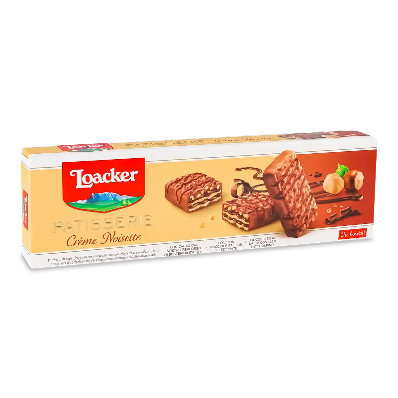 Вафлі Loacker Patisserie Creme Noisette 100 г - фото 2