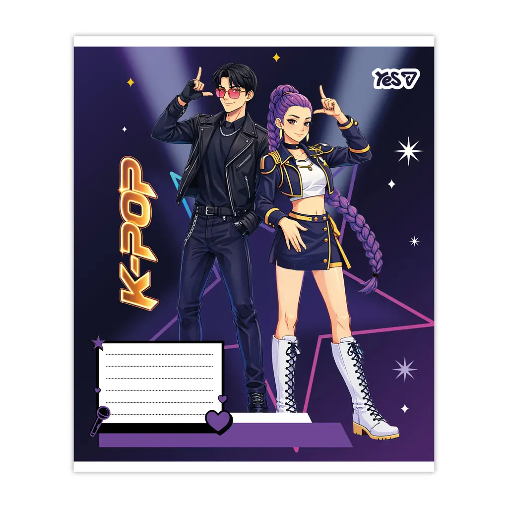 Упаковка зошитів Yes K-POP musik А5/24 лін. 20 шт. (768953) - фото 4