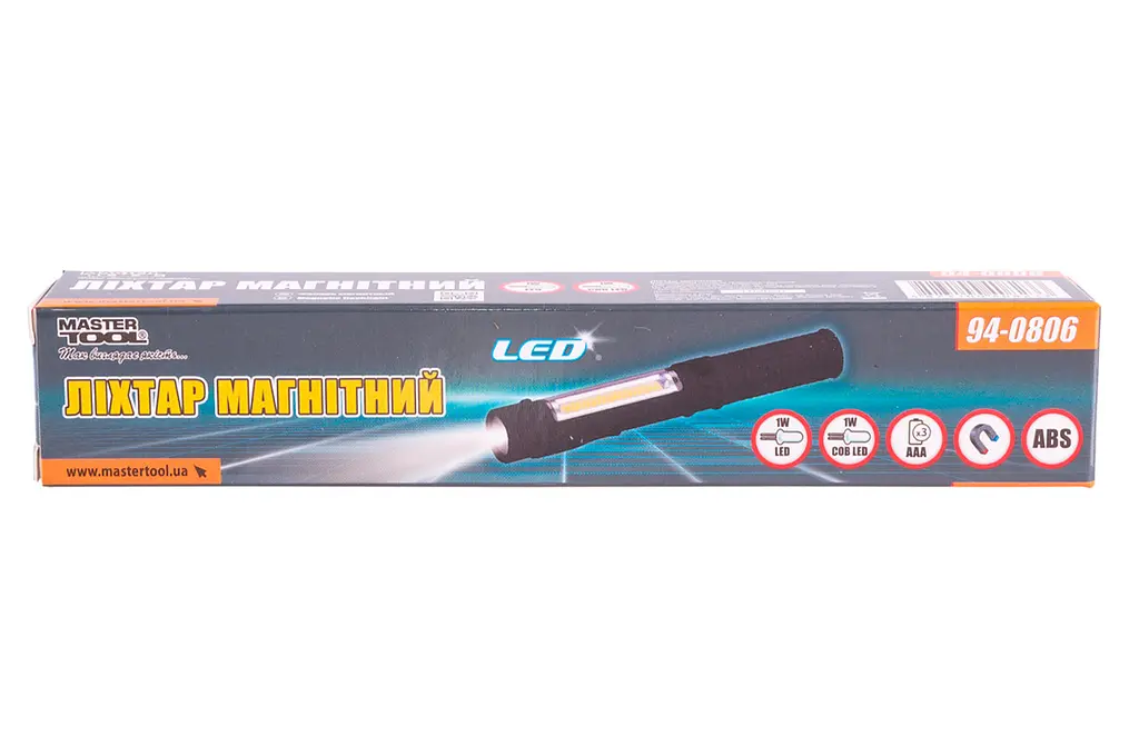 Ліхтар магнітний Mastertool 2LED x 1 Вт (1COB) (94-0806) - фото 6