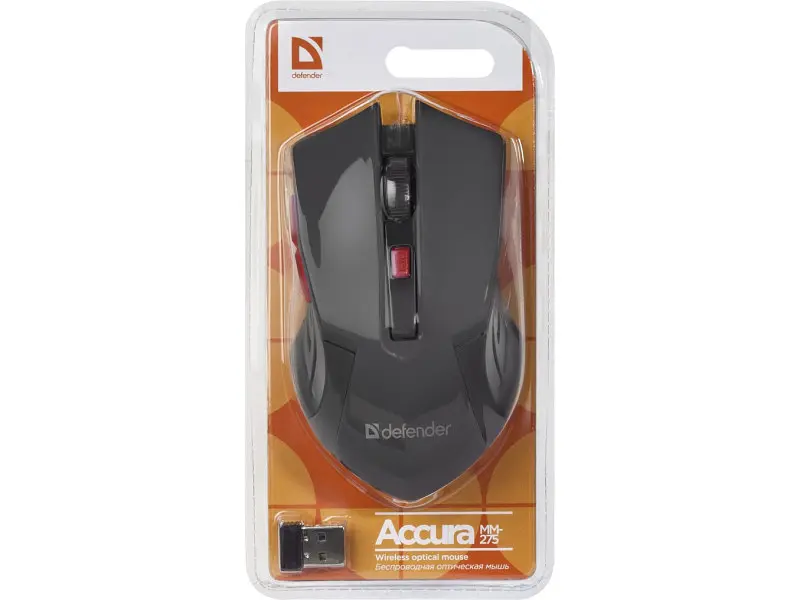Миша Defender Accura MM-275 Red (52276) - фото 4