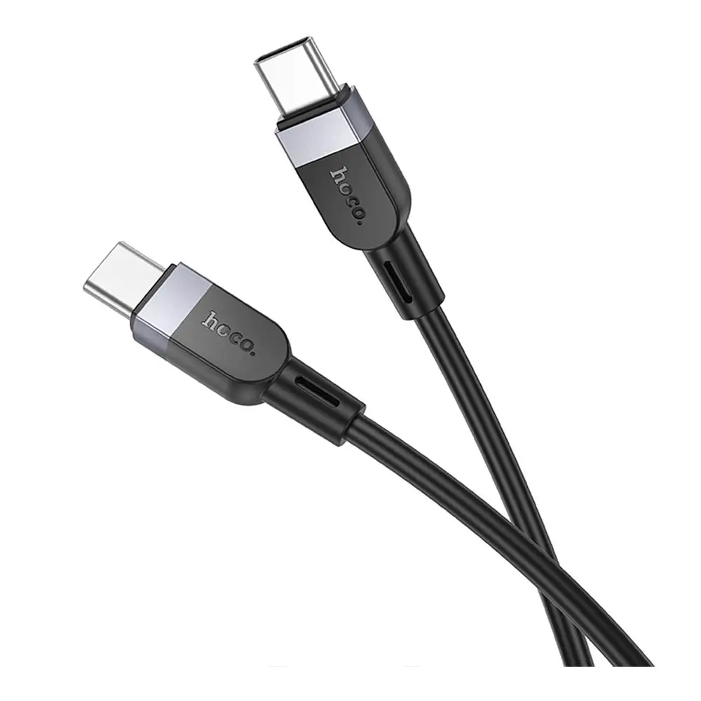 Кабель синхронізації Hoco X109 Silicone 60W/3A Type-C to Type-C 3m Black (35922_3605826) - фото 4