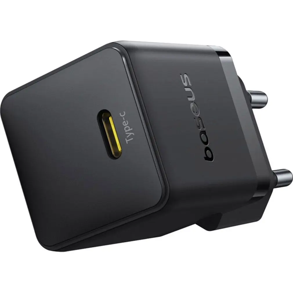 Мережевий зарядний пристрій Baseus Palm Fast Charger 20W + Cable USB-C to Lightning 20W 1m Black (E0116401) [168065] - фото 3