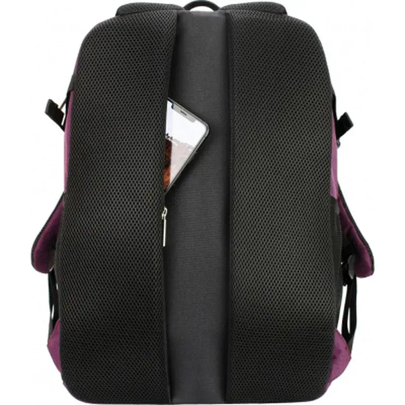 Рюкзак шкільний Optima 18.5" 2 в 1 Фіолетовий (O96908-03) - фото 3
