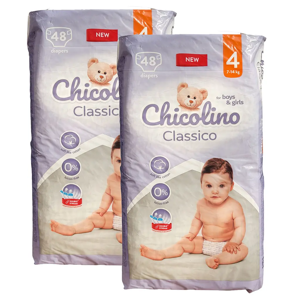 Підгузки Chicolino Classico 4 (7 - 14 кг), 96 шт