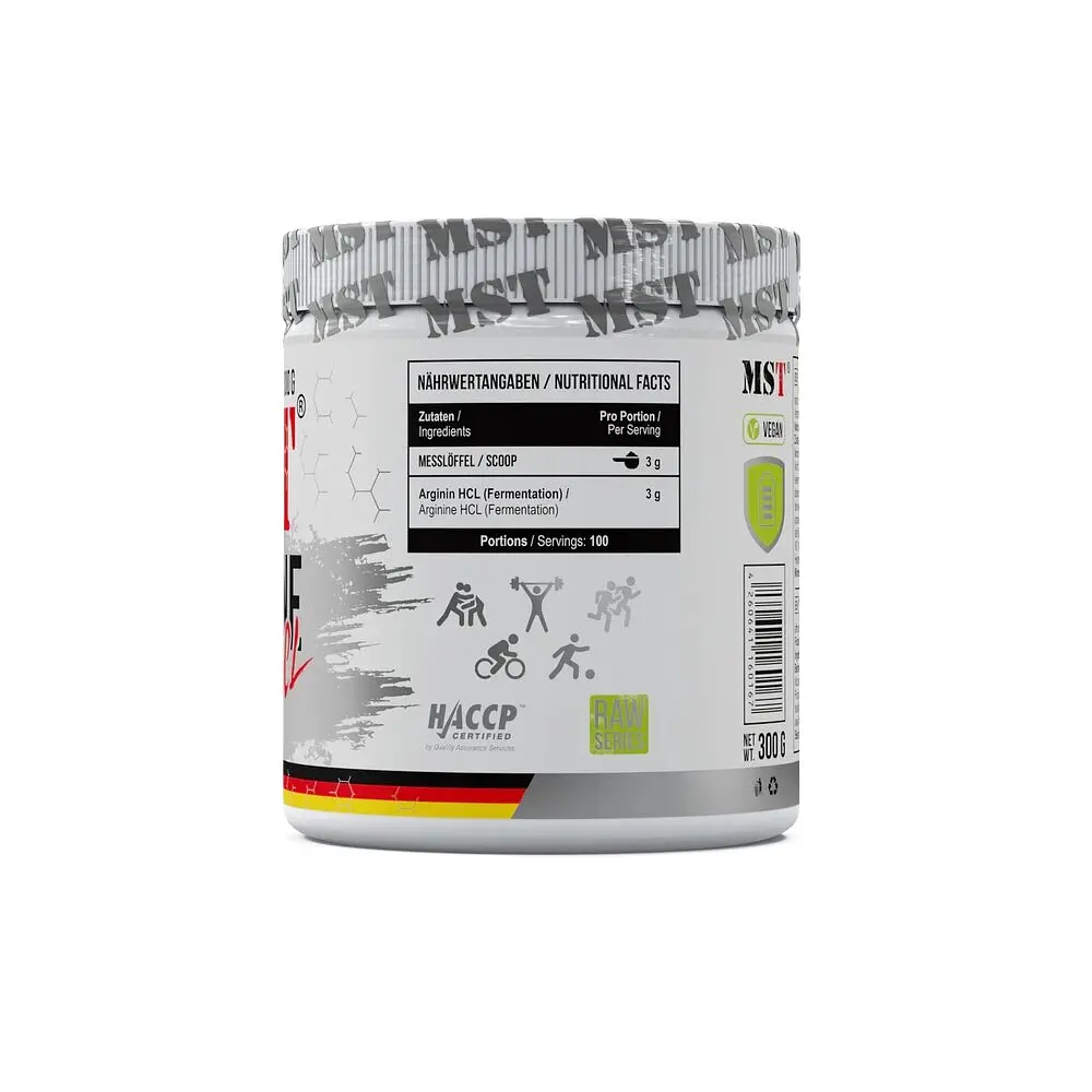 Амінокислота MST Nutrition Arginine HCL, 300 грам - фото 2