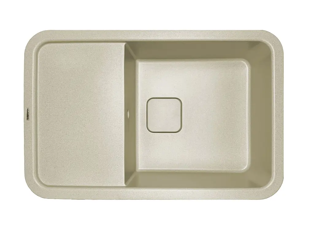 Кухонна мийка Adamant EXISTENCE ivory 775x505x190 мм, з крилом 77,5 см