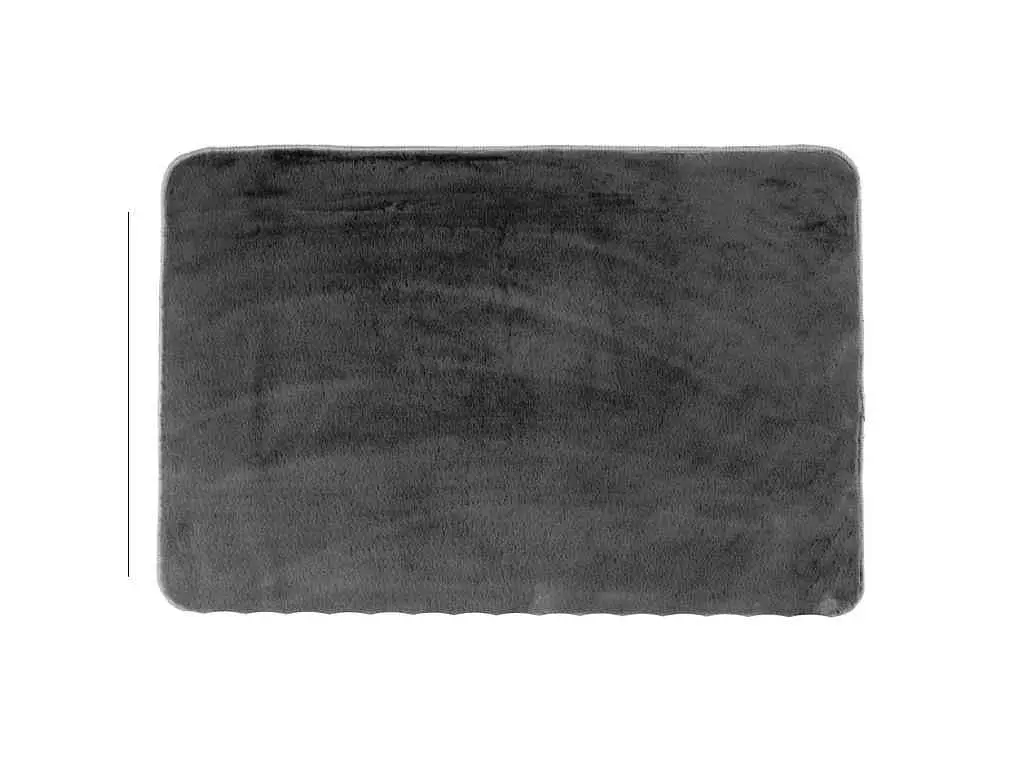 Килимок DARIANA 60*90см графітний для підлоги з еко-хутра Moonbeam