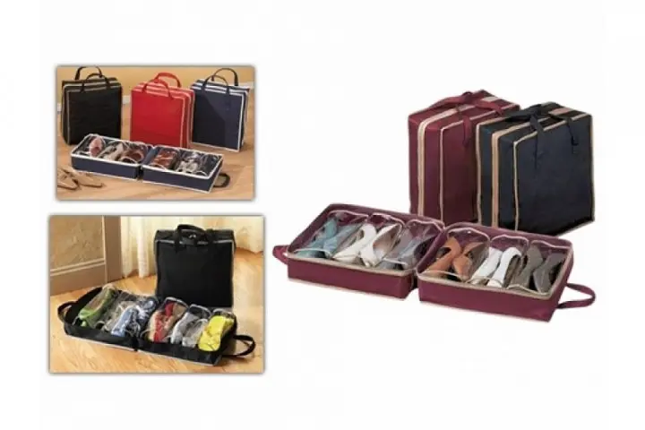 Сумка органайзер для зберігання взуття 6 пар Шуз Той UKC Shoe Tote - фото 5