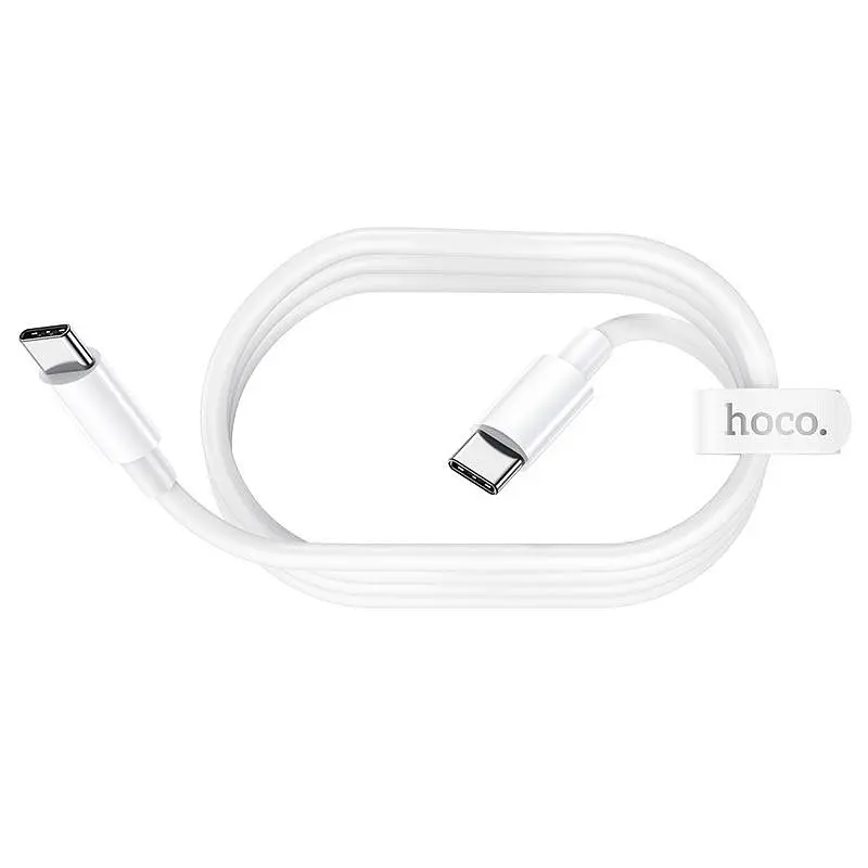Кабель Hoco X51 High-power 100W зарядный кабель Type-C to Type-C L-2 м Белый - фото 2