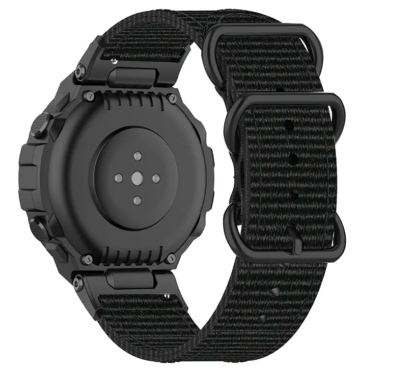 Нейлоновий ремінець Primo Traveller для годинника Xiaomi Amazfit T-Rex (A1918)/T-Rex Pro (A2013) Black - фото 3