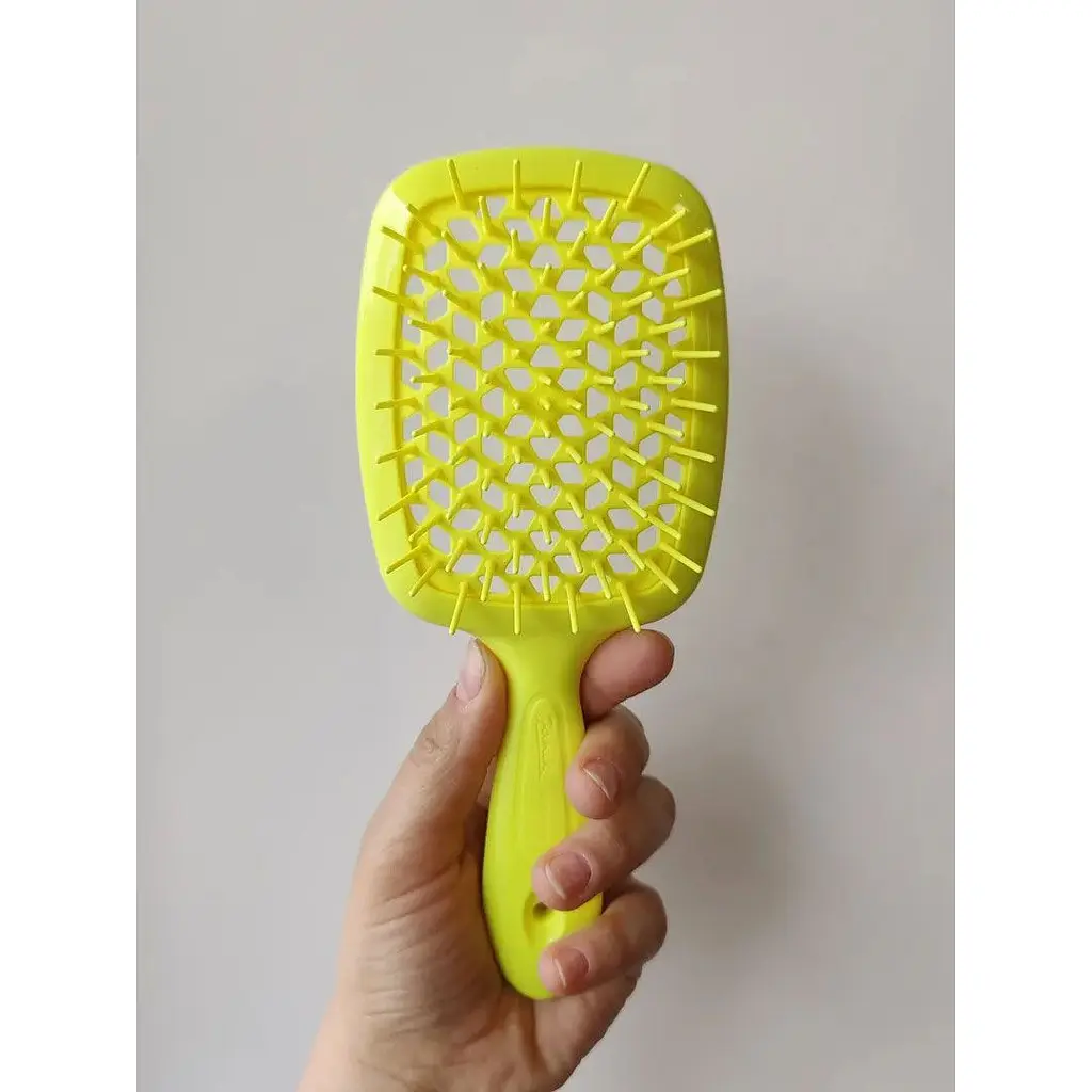 Щітка-гребінець Janeke Superbrush 1830 Yellow Neon [176907] - фото 5