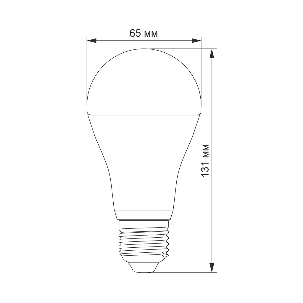 Лампочка Videx LED A65e 20W E27 4100K (VL-A65e-20274) - фото 2