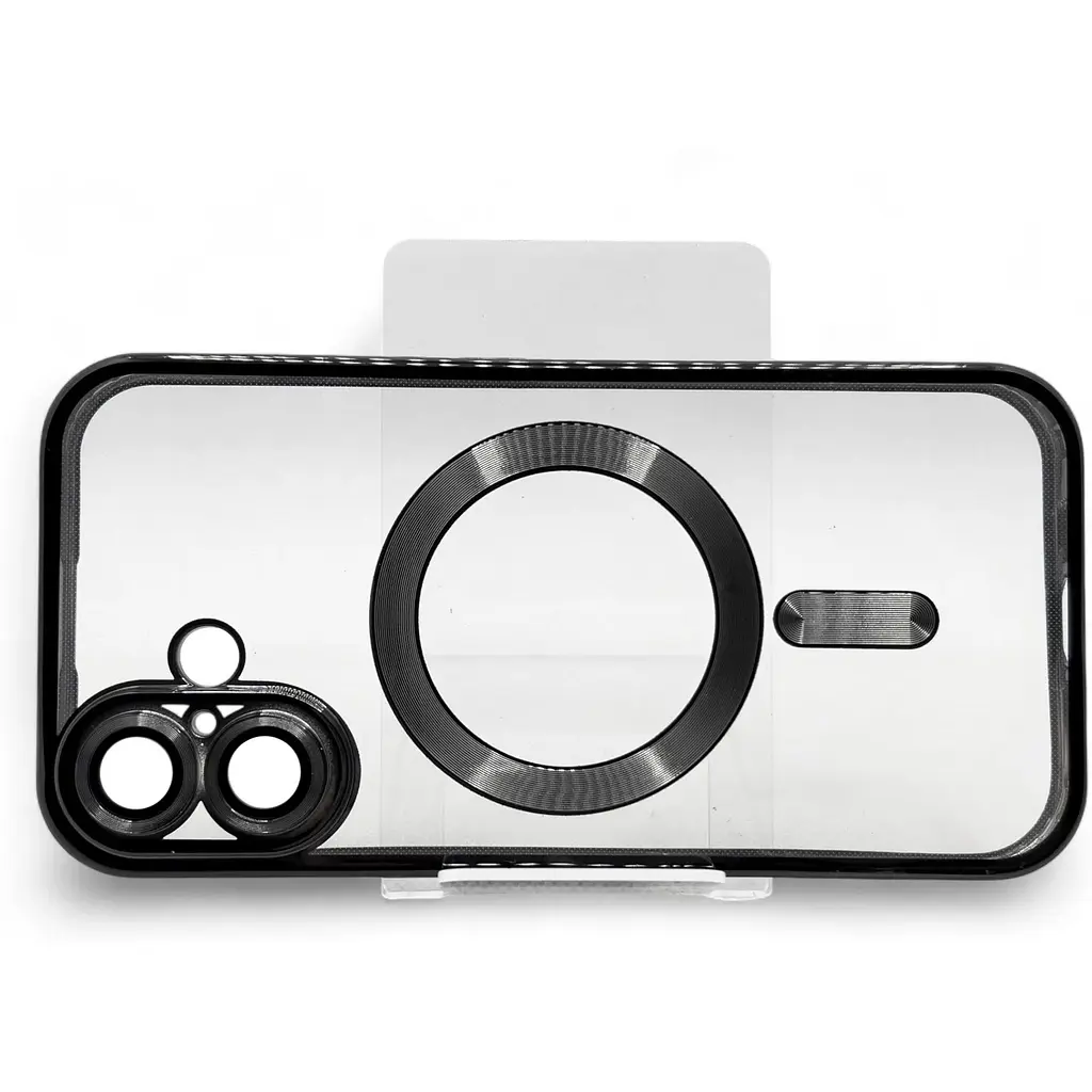 Чехол-накладка BeCover TPU Chrome Case (MagSafe) для Apple iPhone 16 Black (712070) - фото 3