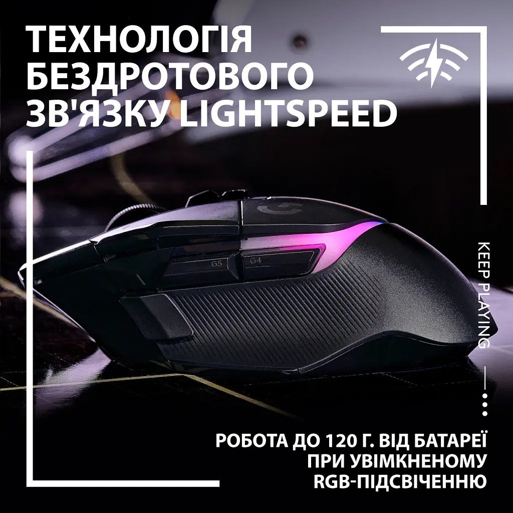 Мишка Logitech G502 X Plus Wireless Black (910-006162) - фото 3