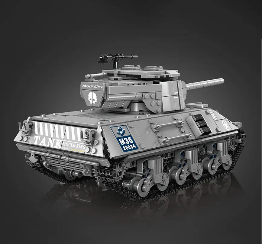 Конструктор танк М36  на радіокеруванні  Mould King Jackson Tank Destroyer Technik військова техніка  для дорослих та дітей 1057 деталей - фото 3