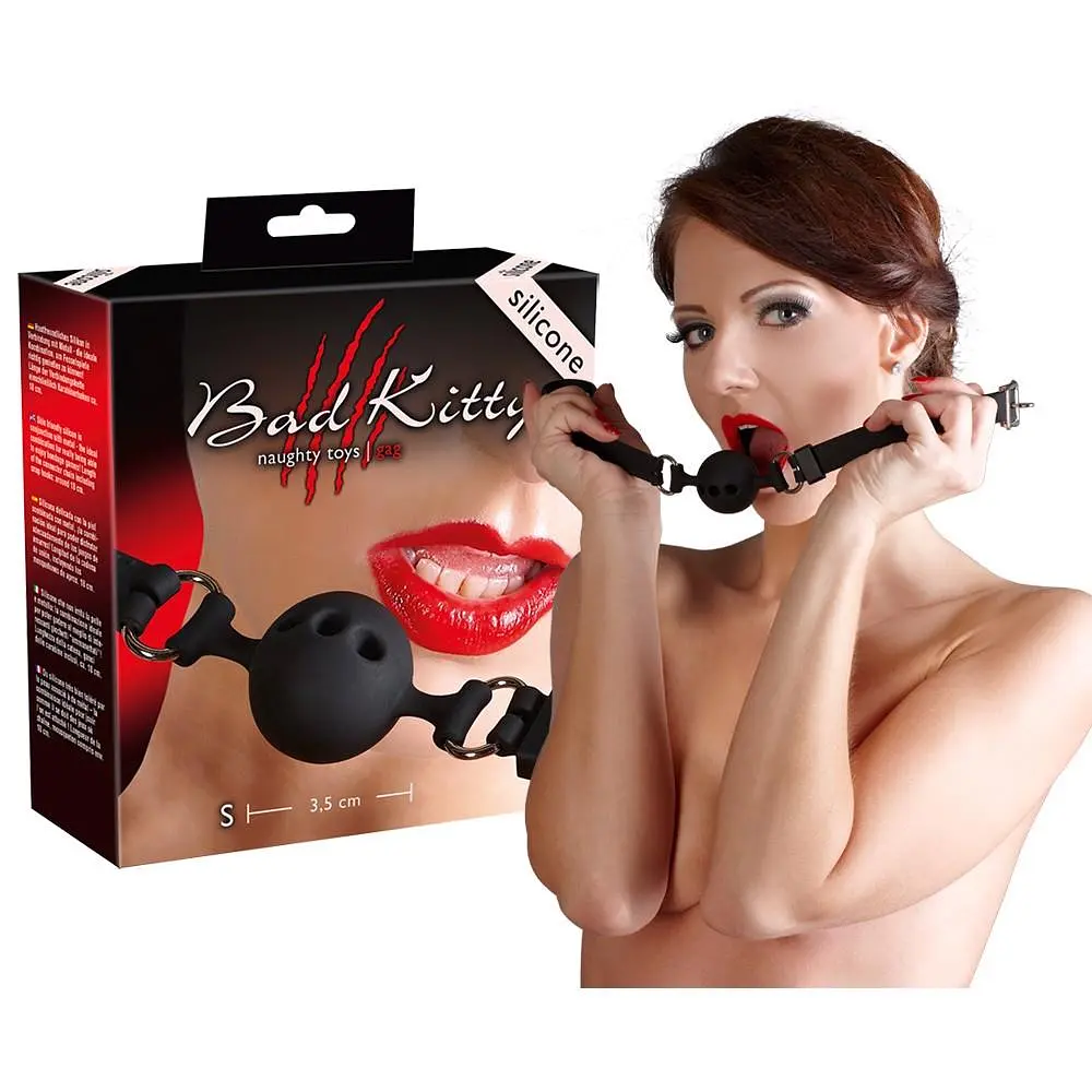 Кляп Bad Kitty Naughty Toys черный - фото 3