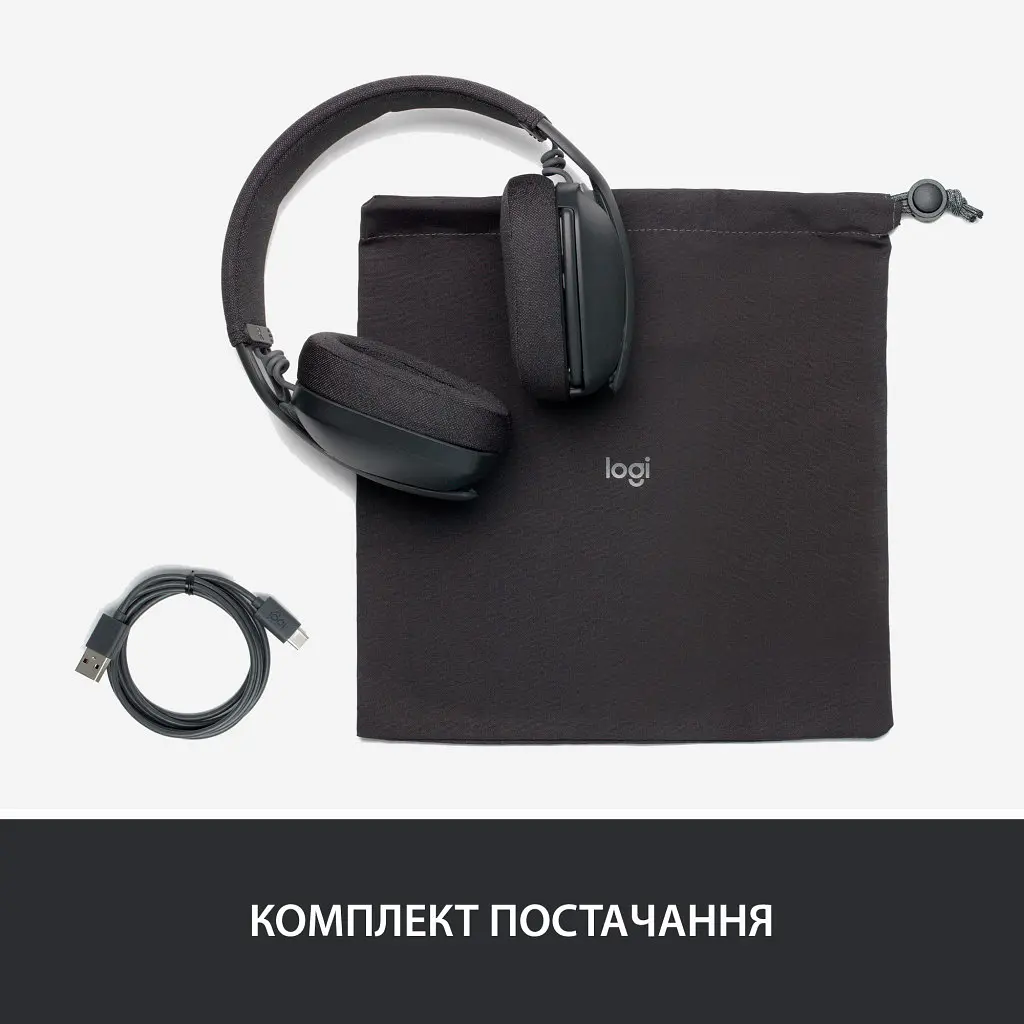 Навушники Logitech Zone Vibe 100 Wireless Graphite (981-001213) - фото 10