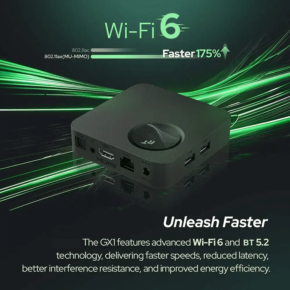 Смарт ТВ приставка Smart TV Box Android 12 RockTek GX-1 4/32GB - фото 6