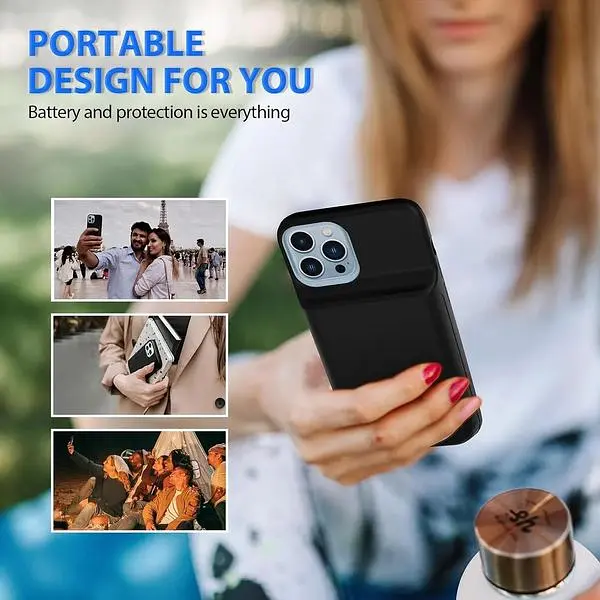 Чохол Huobao для iPhone 13 Pro Max 6000 мАг додатковий чохол для заряджання акумулятора - фото 6