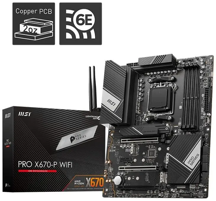 Материнська плата MSI PRO X670-P WIFI (PRO X670-P WIFI) (Socket AM5, AMD X670, ATX) Б/в - фото 5