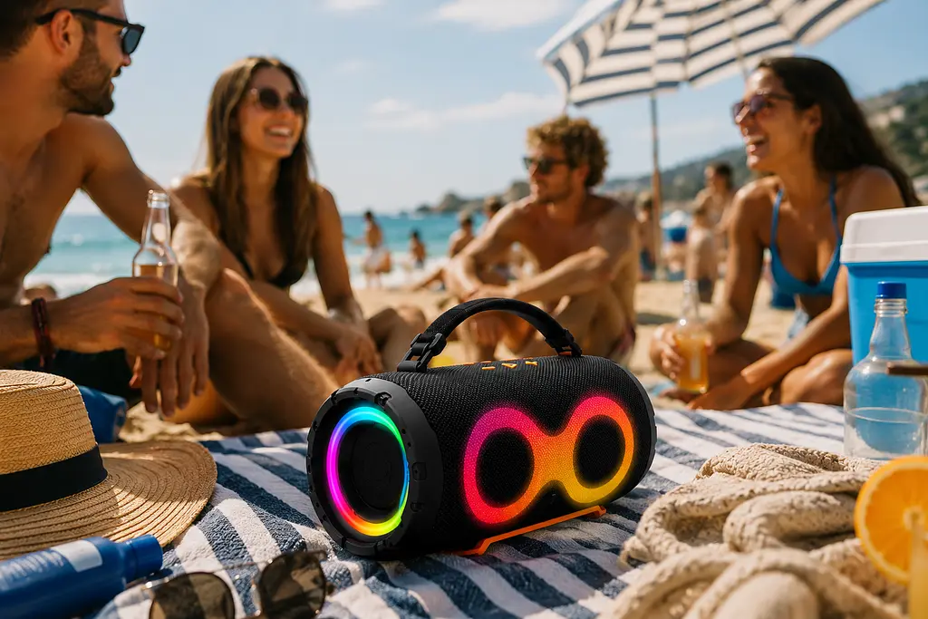 Колонка Charce 6 LED Bluetooth / Акустика 50Вт - фото 2