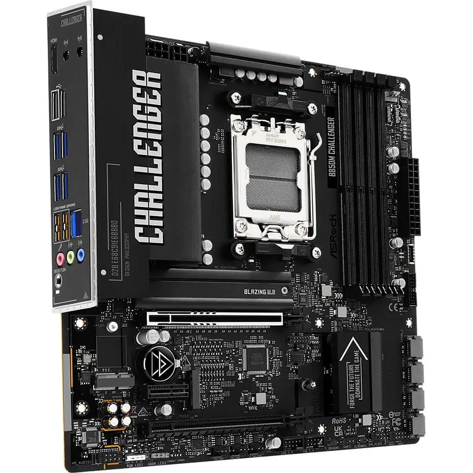 Материнская плата ASRock B850M CHALLENGER (B850M CHALLENGER) (Socket AM5, AMD B850, Micro-ATX) - фото 4