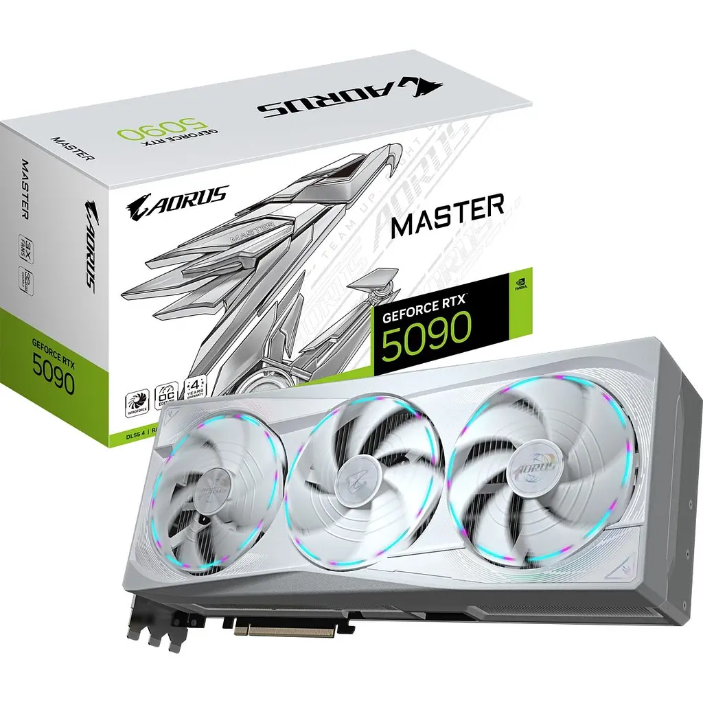 Видеокарта Aorus GeForce RTX 5090 MASTER ICE 32GB GV-N5090AORUSM ICE-32GD EU [126320] - фото 10