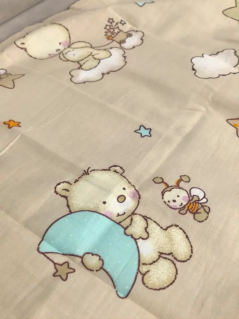 Дитячий комплект постільної білизни Ecotton полуторний 147х210 см бежевий 10-0214 Beige (7488) - фото 4