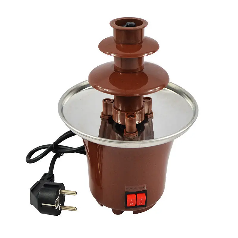 Шоколадний фонтан Фондю Mini Chocolate Fondue Fountain Домашня міні - фондюшниця - фото 3