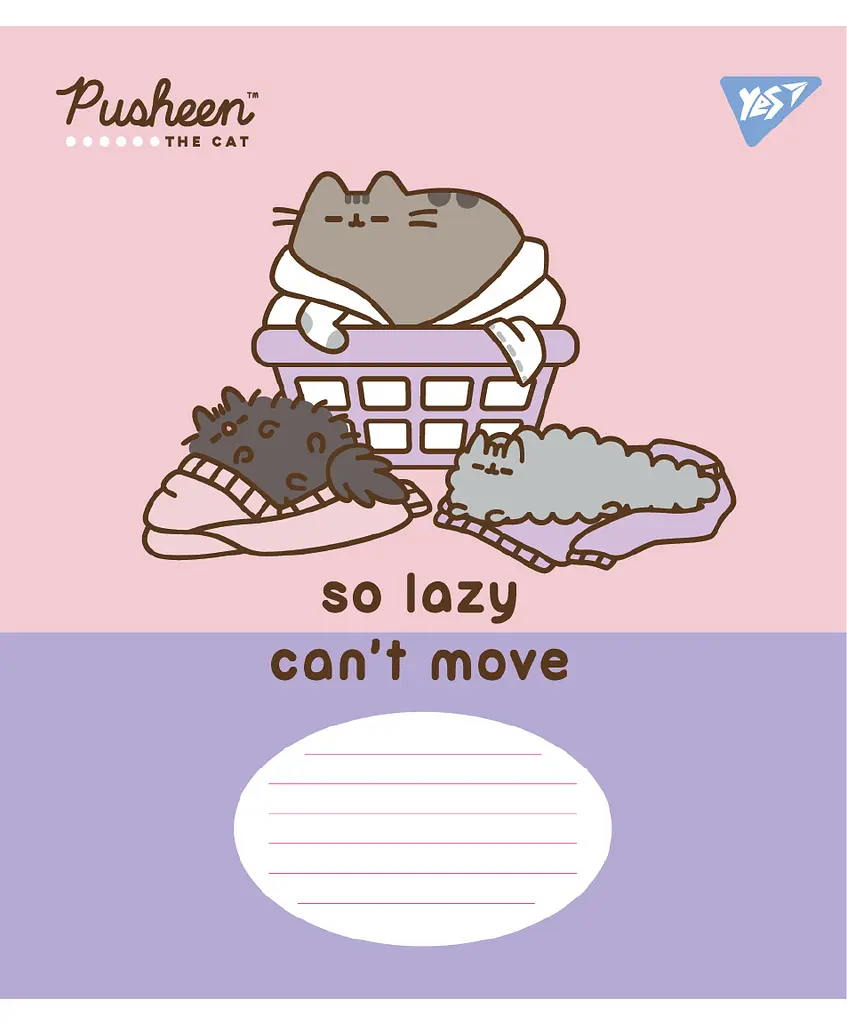 Набір зошитів шкільних YES А5/12 лінія Pusheen The Cat 25 шт (767613) - фото 2