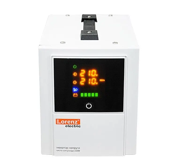 Джерело безперебійного живлення з правильною синусоїдою Lorenz Electric Л1000С 1000VA, 700W, АКБ 12В, заряд 15А - фото 2