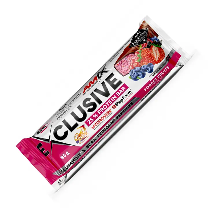 Батончик AMIX Exclusive Protein Bar, 85 грам - Лісові фрукти