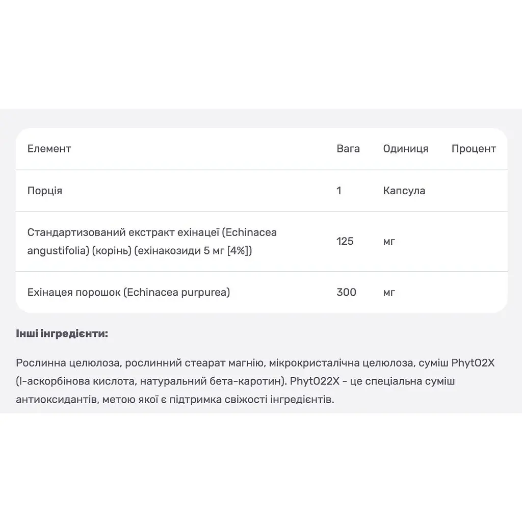 Ехінацея екстракт Solgar 60 вегетаріанських капсул - фото 3