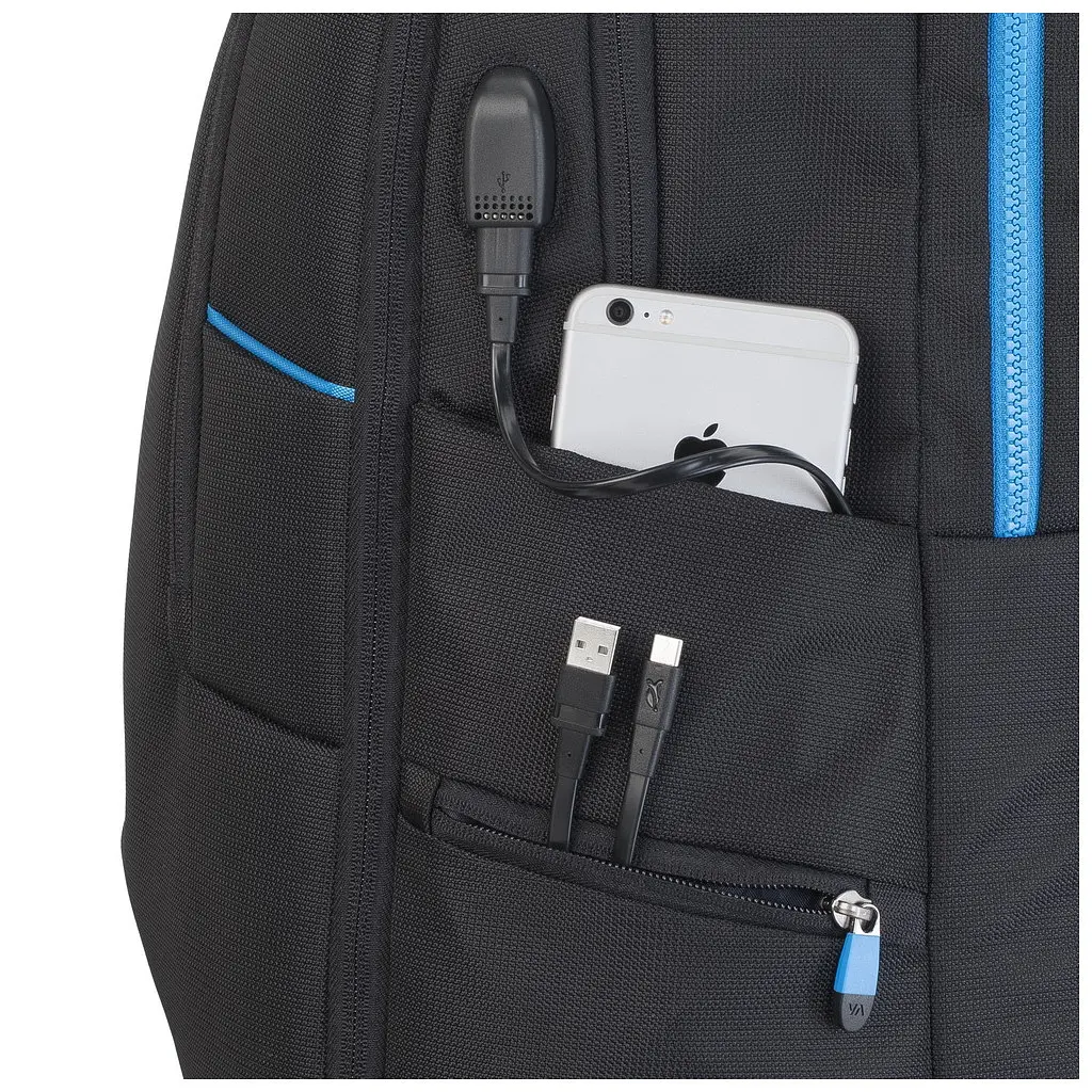 Рюкзак для ноутбука RivaCase 17.3" 7860 Black (7860Black) - фото 7