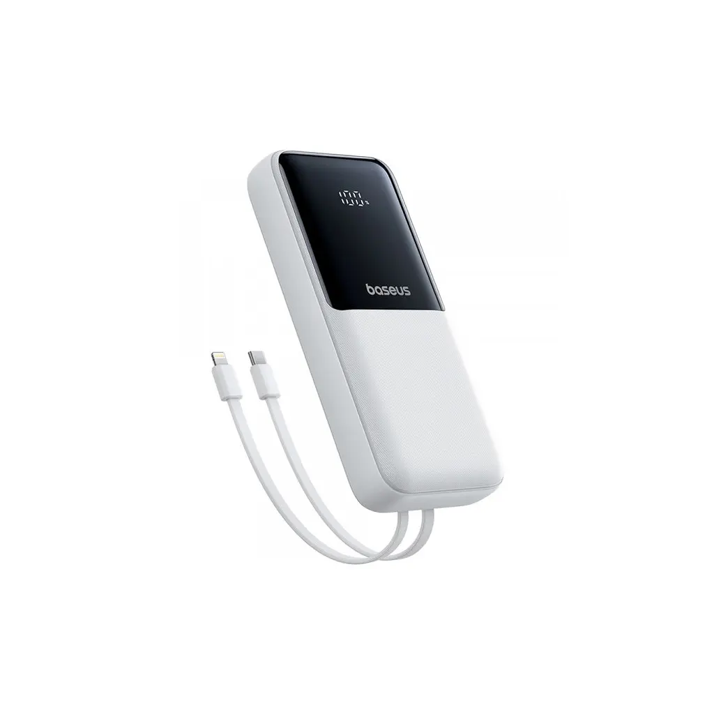Батарея універсальна Baseus Lipow 20000mAh 22,5W PD, QC/3.0, White (P10079102213-00) - фото 3