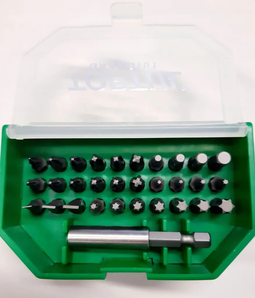 Набір біт для шурупокрута 31 од. TOPTUL 1/4" SL;PH;PZ;TORX;HEX + магнітний тримач GAAW3101 - фото 2