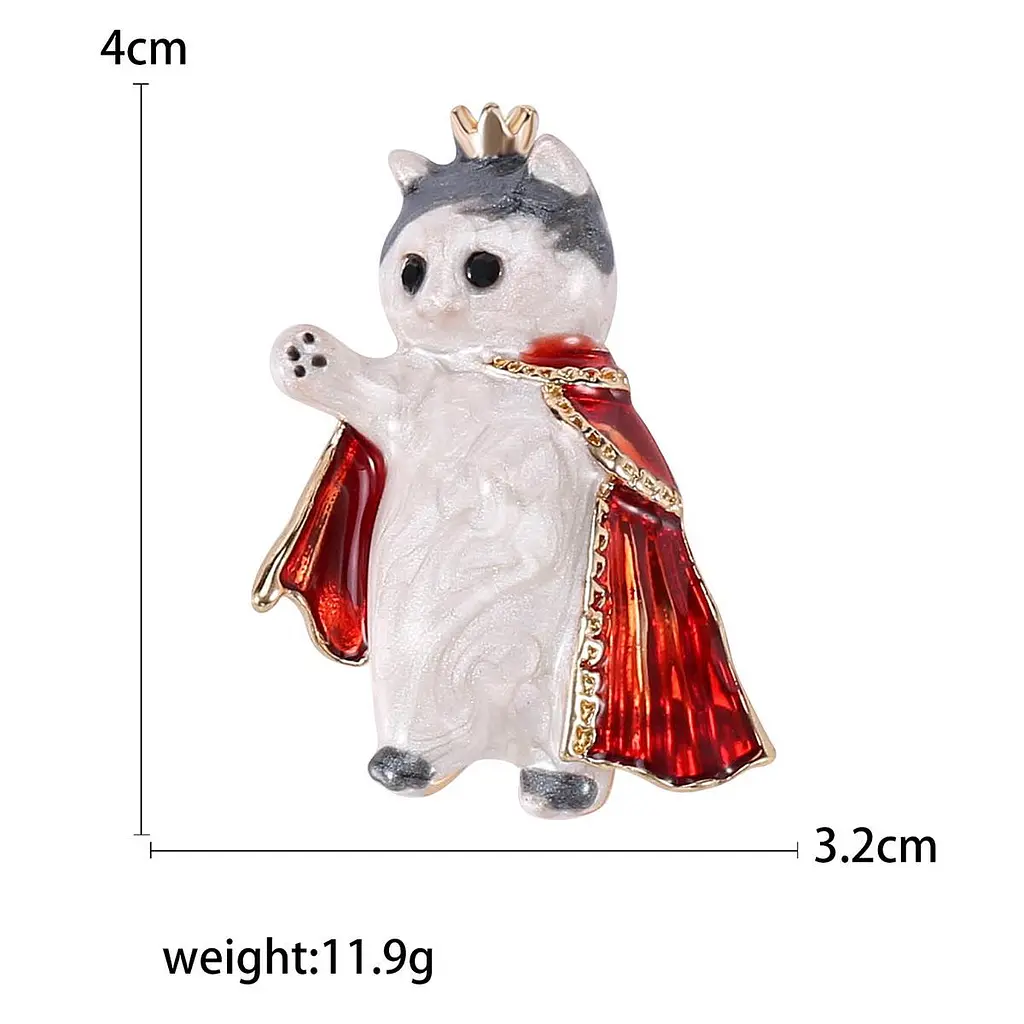 Брошь Кот король (494693255) - фото 2