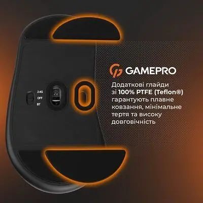 Комп'ютерна мишка GamePro Genesis Avenger Wireless/Bluetooth/USB Orange (GM096O) - фото 9