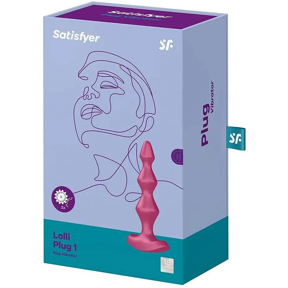 Анальний стимулятор-намистини з двома моторами Satisfyer Lolli-Plug 1 Berry - фото 5