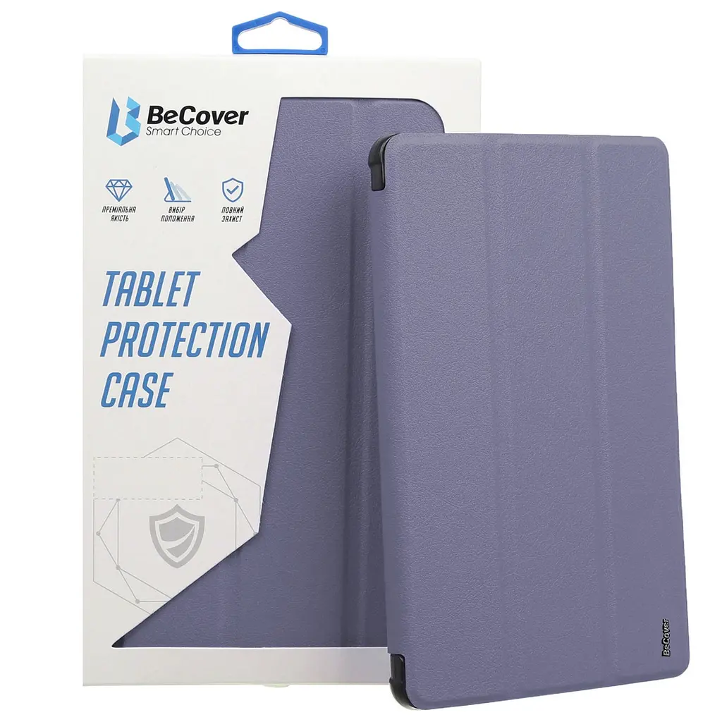 Чохол-книжка BeCover Soft Edge з кріпленням Apple Pencil для Apple iPad Air (4/5) 2020/2022 10.9" Пурпуровий (711124)
