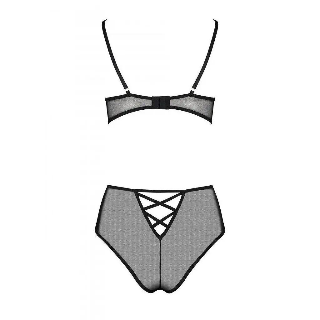 Еротичний комплект із малюнком Passion LOVELIA BIKINI black L/XL - фото 4
