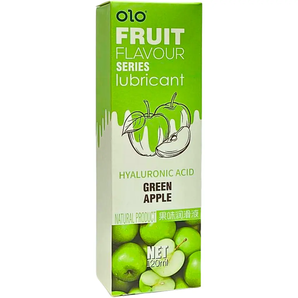 Оральный лубрикант Olo Fruit со вкусом яблока 120 мл (ROZ6501053490) - фото 2