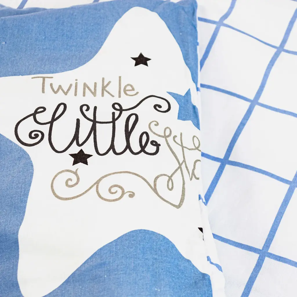 Постільна білизна ТЕП Soft Dreams Twinkle Stars 70x70 євро блакитна - фото 6